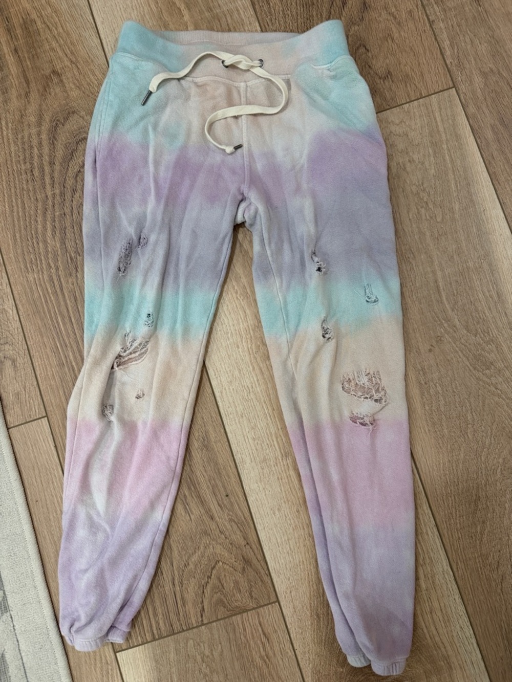 Pastel Tie-Dye Jogger Pants - Multicolor